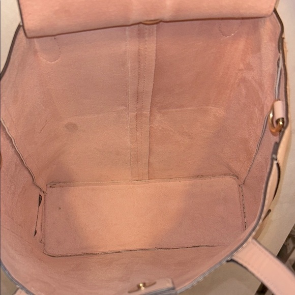 Steve Madden - Mini Cori Tote Faux Blush Pink Leather & Faux Pink Suede Interior - Picture 4 of 16